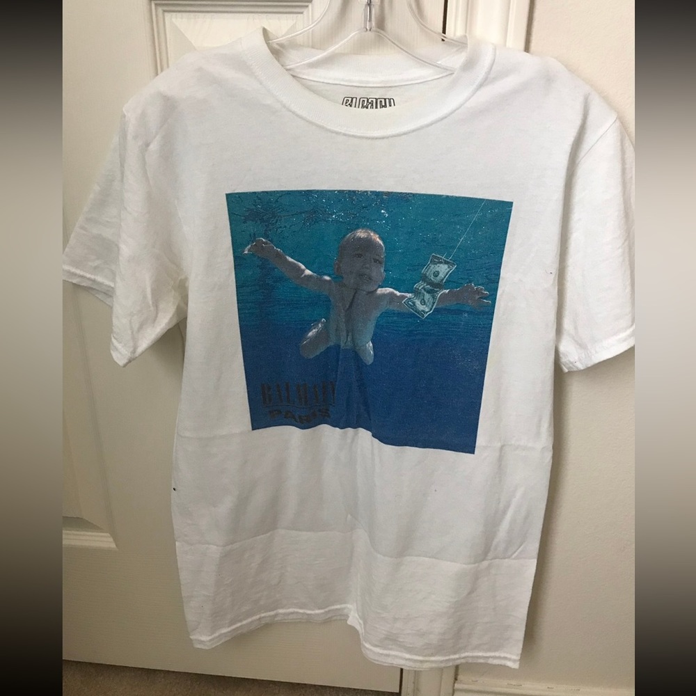 Bleach Goods Balmain Nirvana “Nevermind” Parody Tee T-Shirt Vintage
